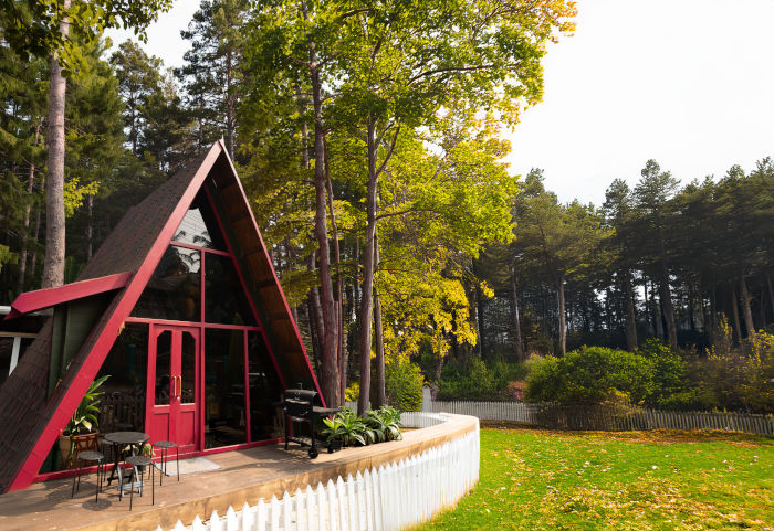 Modern wooden house